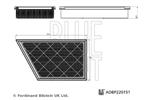 BLUE PRINT - Luchtfilter - ADBP220151