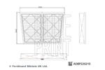 BLUE PRINT - Luchtfilter - ADBP220210