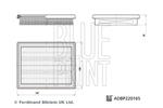 BLUE PRINT - Luchtfilter - ADBP220165